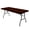 Dark Brown, variant on 1 Pc 4/6/8ft Spandex Tablecloth Elastic Fitted Stretch Rectangular Tablecloth Washable and Wrinkle Resistant Patio Table Cover