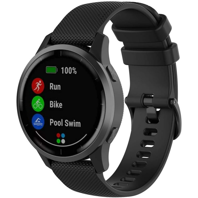 Bands for Garmin Vivoactive 4 45mm Watch Bands 22mm Soft Silicone Replacement Sport Wrist Strap for Garmin Vivoactive 4 Venu 2 Forerunner 255 Forerunner 255 Music Bands Men Women 3Pack Walmart