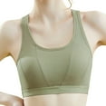 thumbnail image 2 of Aayomet Bralettes for Women Plus Size Back Wrapped Chest Thin Without Steel Rings Bra (Green, L), 2 of 5