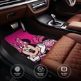 thumbnail image 4 of Cartoon Mickey Mouse And Minnie Mouse Car Floor Mats Universal Floor Mats for Cars Front Rear Car Foot Mats Cute Anime Pattern Car Accessories for Trucks, 4 of 5