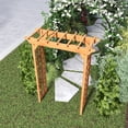 thumbnail image 5 of Sturdy Wooden Wedding Arch with Plant Climbing Trellis & Christmas Decor Pergola for Garden Backyard Events – Durable Outdoor Arbor, 5 of 9