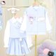 thumbnail image 1 of Cinnamoroll Girl Jk Uniform Set Sanrios Anime Spring Autumn Cotton Coat Shirt Pleated Skirt Korean Fashion Kawaii Kids Jackets, 1 of 5