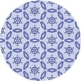 thumbnail image 1 of Ahgly Company Machine Washable Indoor Round Transitional Lavender Blue Area Rugs, 4' Round, 1 of 7