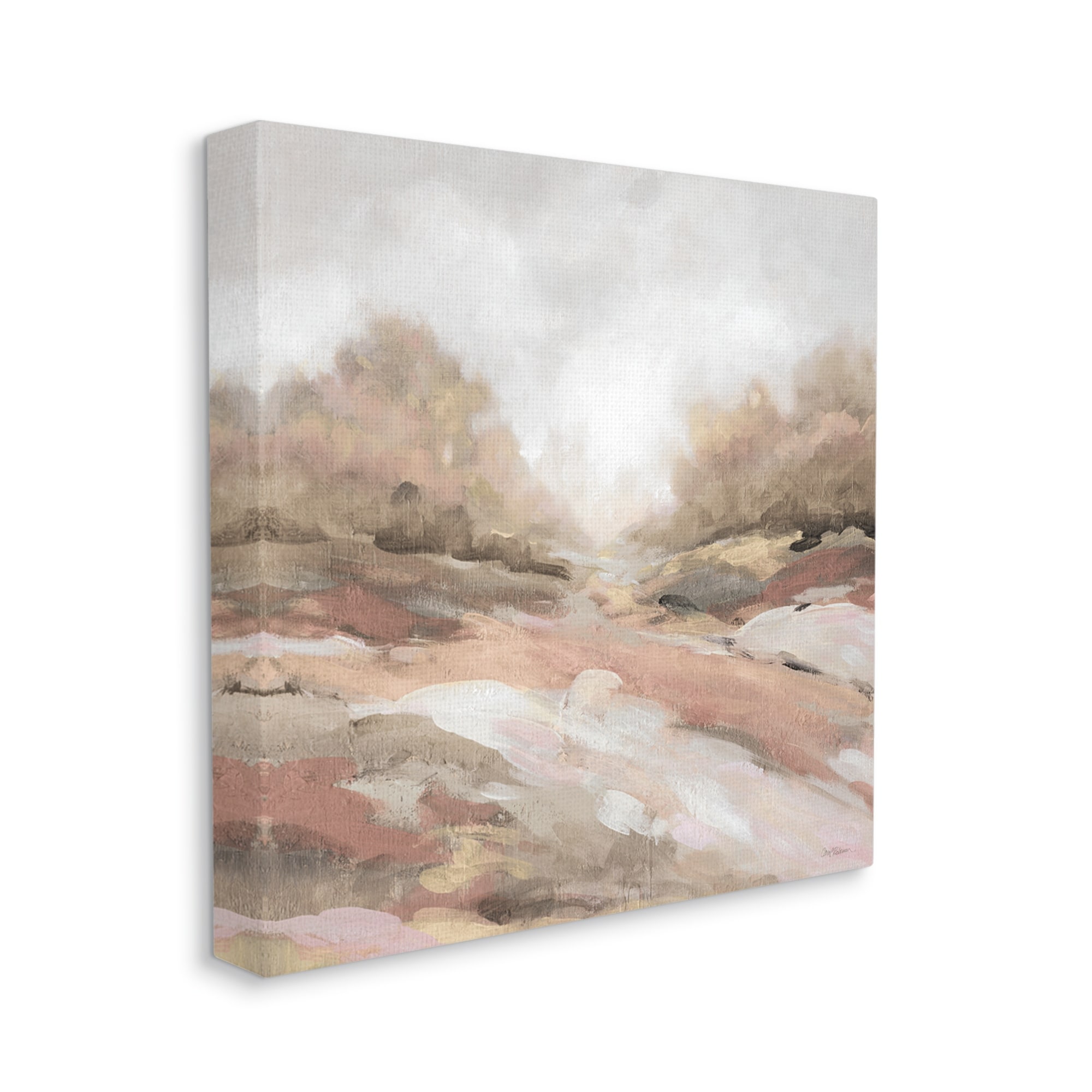 Stupell Industries Abstract Arid Desert Vegetation Hills Landscape Painting Painting Gallery Wrapped Canvas Print Wall Art, Design by Carol Robinson