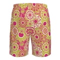 thumbnail image 6 of Kdxio Yellow Flowers Pattern Mens Casual Shorts - Drawstring Summer Beach Sports Shorts for Men, 6 of 9