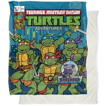 TMNT Blanket, 50"x60" TMNT Comic Cover No.21 Silky Touch Sherpa Back Super Soft Throw Blanket