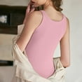 thumbnail image 5 of Mohiass Tank Top with Built in Bra for Women Loose Fit Cotton Padded Camisole 2025 Trendy Summer Sleeveless Undershirts Pink L, 5 of 7