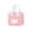 Pink, variant on Portable Lunch Bag,Cute Good Mood Insulated Lunch Box with Dual Carry Handle,Leakproof Reusable Lunch Case for Picnic,Beach,Camping,Work,Travel,Black