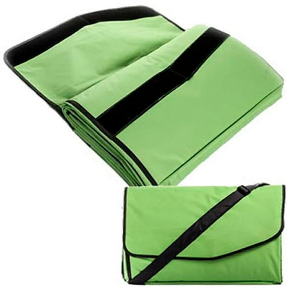 Camco 42808 Picnic Blanket with Carrying Strap, 57" x 57", Chartreuse