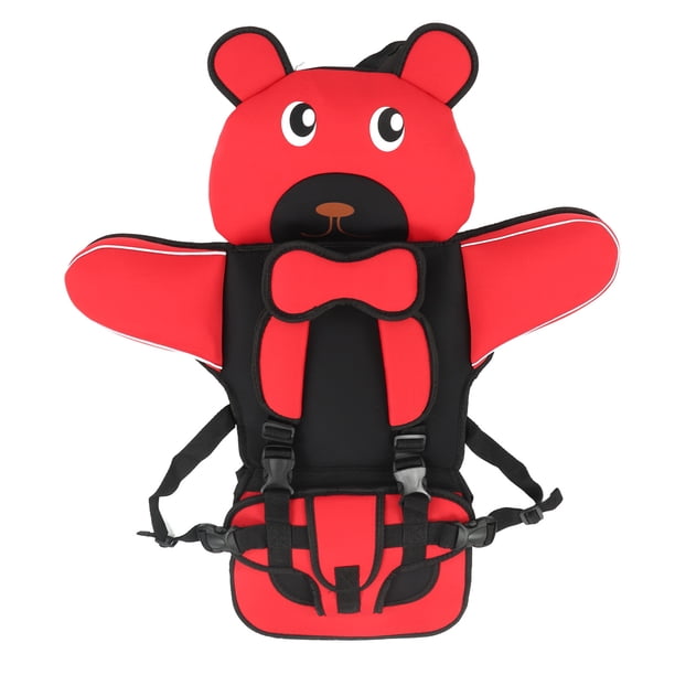Asiento Elevador Con Arnés, Asiento Elevador Portátil De Algodón Para Niños, Correas Ajustables Con Respaldo Alto Para Vacaciones