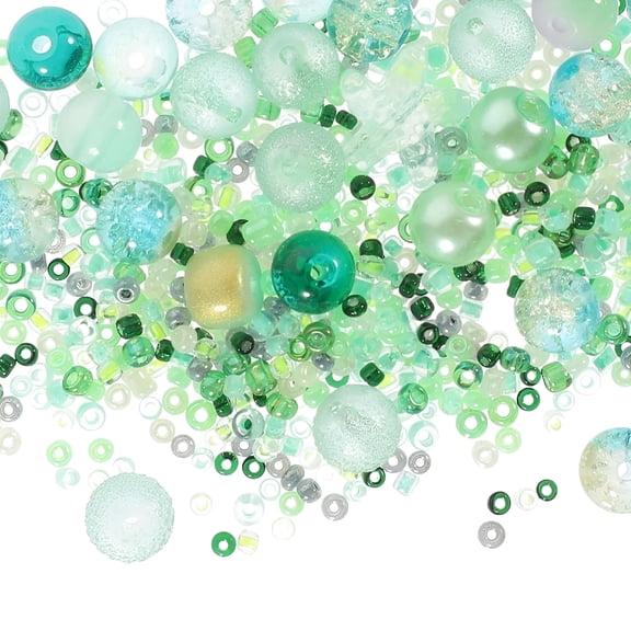 EXLEAF 2026 New 2 Bags of Glass Beads for Jewelry Making Diy Crafts Spacer Beads Bracelet Making Beads Beads for Bracelets for Jewelry,Diy,Crafts,Bracelets,Necklaces,Home Decor