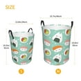 thumbnail image 5 of Kll Kawaii Sushi Waterproof Foldable Laundry Hamper Bucket With Handles For Storage Bin,Kids Room,Home Organizer (Small), 5 of 8