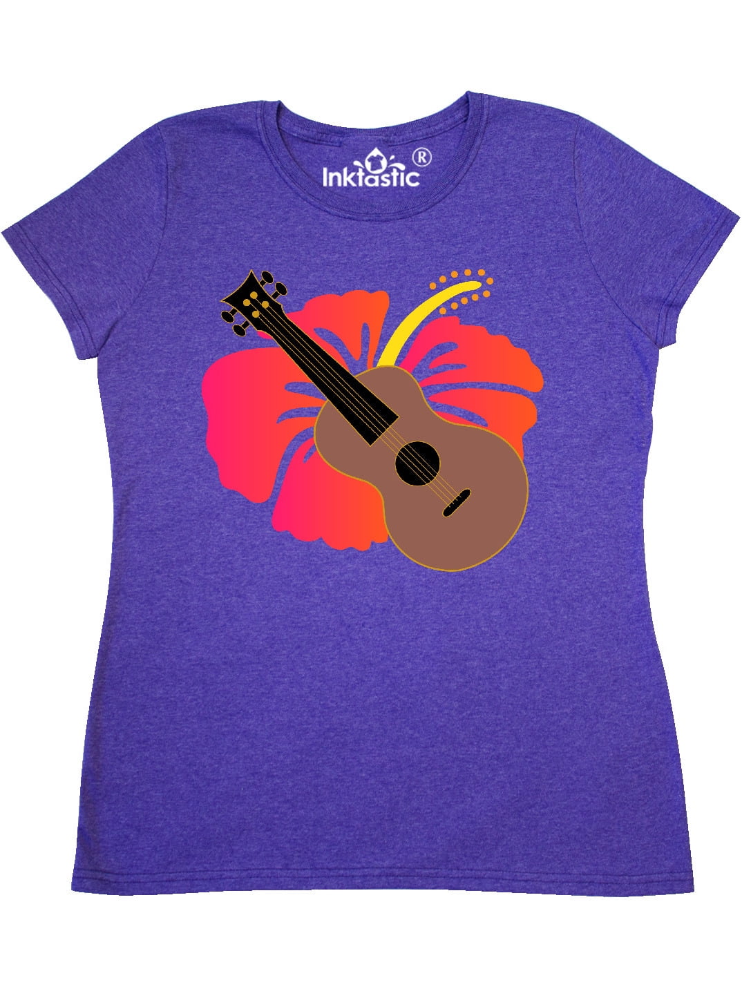 INKtastic Ukulele Hawaiian Music Gift Women's TShirt