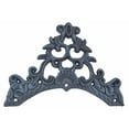 thumbnail image 4 of Garden Hose Holder - Rose Flower - Verdigris Cast Iron - 9.5" Wide, 4 of 7