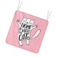 thumbnail image 4 of Cojines de asiento suaves y cómodos para el hogar, el hotel y la oficina, cojines de comedor con estampado de adorables gatos de 45 x 45 cm, 4 of 5