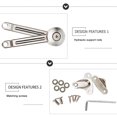 thumbnail image 3 of OULII 2Pcs Wardrobe Cabinet Door Support Rod Silver Hydraulic Hinges for Furniture Assembly, 3 of 8