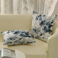 thumbnail image 4 of Spring Flower Pillow Covers 18x18 Watercolor Navy Blue Floral Farmhouse Decor Throw Pillows Case for Couch Seasonal Pillowcase Outdoor Decorative Cushion Cases for Sofa Bed Decorations Set of 2, 4 of 6