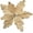 Champagne Gold, variant on 7Pcs Poinsettia Flowers Picks Artificial Glitter Poinsettia Flowers with Stems Christmas Tree Wreath Ornaments for Home Kichen Decorations(Royal Blue)