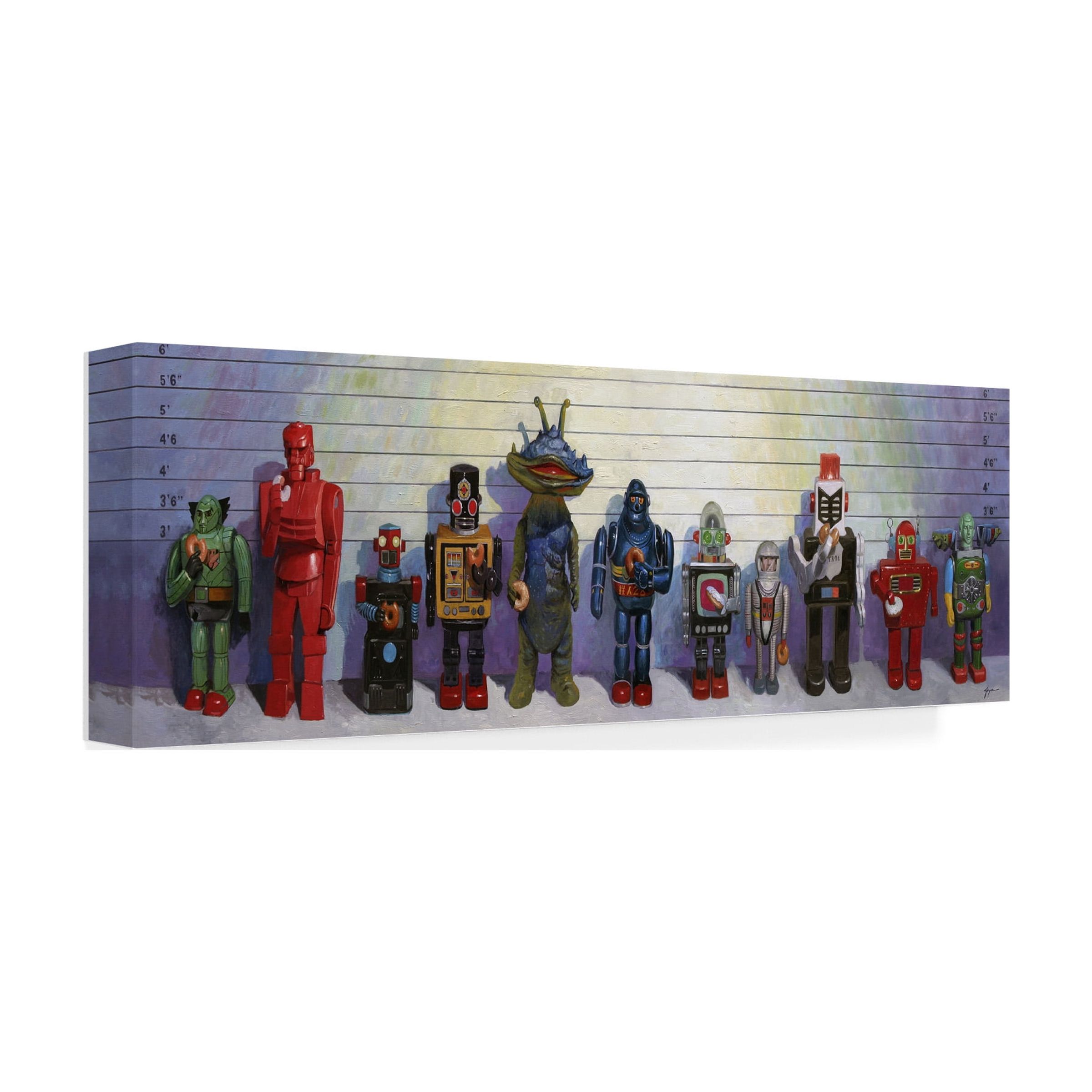 Eric Joyner 'Line-Up' Canvas Art