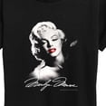 thumbnail image 3 of Marilyn Monroe - Black and White Portrait Short Sleeve Graphic T-Shirt, 3 of 5