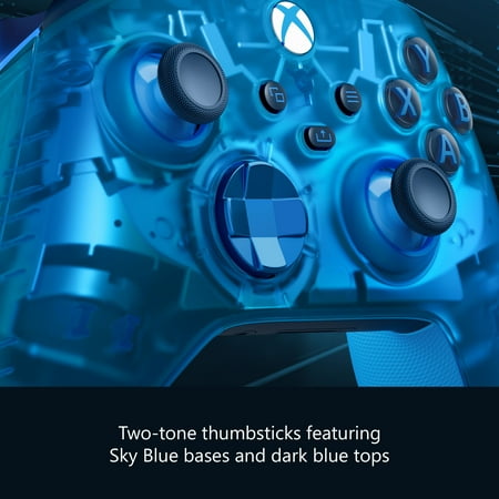 Microsoft - Xbox Wireless Controller for Xbox Series X, Xbox Series S, Xbox One, Windows Devices - Sky Cipher Special Edition