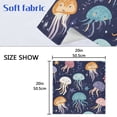 thumbnail image 5 of Napkin Satin Napkin 20*20Inchx1 Kitchen Towel Dinner Plate Towel Decorative Towel Napkin Tea Towel Suitable For Kitchen Table Lovely Colorful Jellyfish, 5 of 8