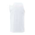 thumbnail image 2 of Vedolay Mens Tank Topss Cotton Tees Loose Fit Men Casual Summer Sleeveless Plaid Printed O Neck Shirt Tank Tops Blouse Mens Top,White XL, 2 of 4
