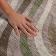 thumbnail image 2 of Addison Rugs Mayfield Premium Machine Washable Transitional Stripes Chocolate Rectangle Rug, 8' x 10', 2 of 7
