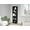 Black#2, variant on Living Room Cabinets Sutton Slim Bookcase with Modern 5-Shelf Design,Wooden Cabinets