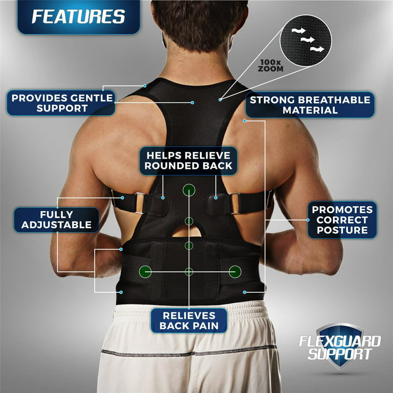 FlexGuard Support Fully Adjustable Back Brace and Posture Corrector