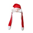 thumbnail image 4 of Gorro navideño cómodo y novedoso con orejas móviles para saltar, ideal para disfraces y fiestas. Papá Noel, 4 of 9