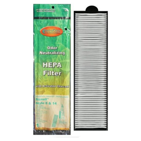 EnviroCare Premium Replacement Vacuum Cleaner Post Motor HEPA Filter Designed to Fit Bissell Style 8 & 14 Uprights 3 Filters