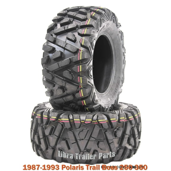 2 WANDA ATV Tires 24x11-10 6PR for 1987-1993 Polaris Trail Boss 250 350
