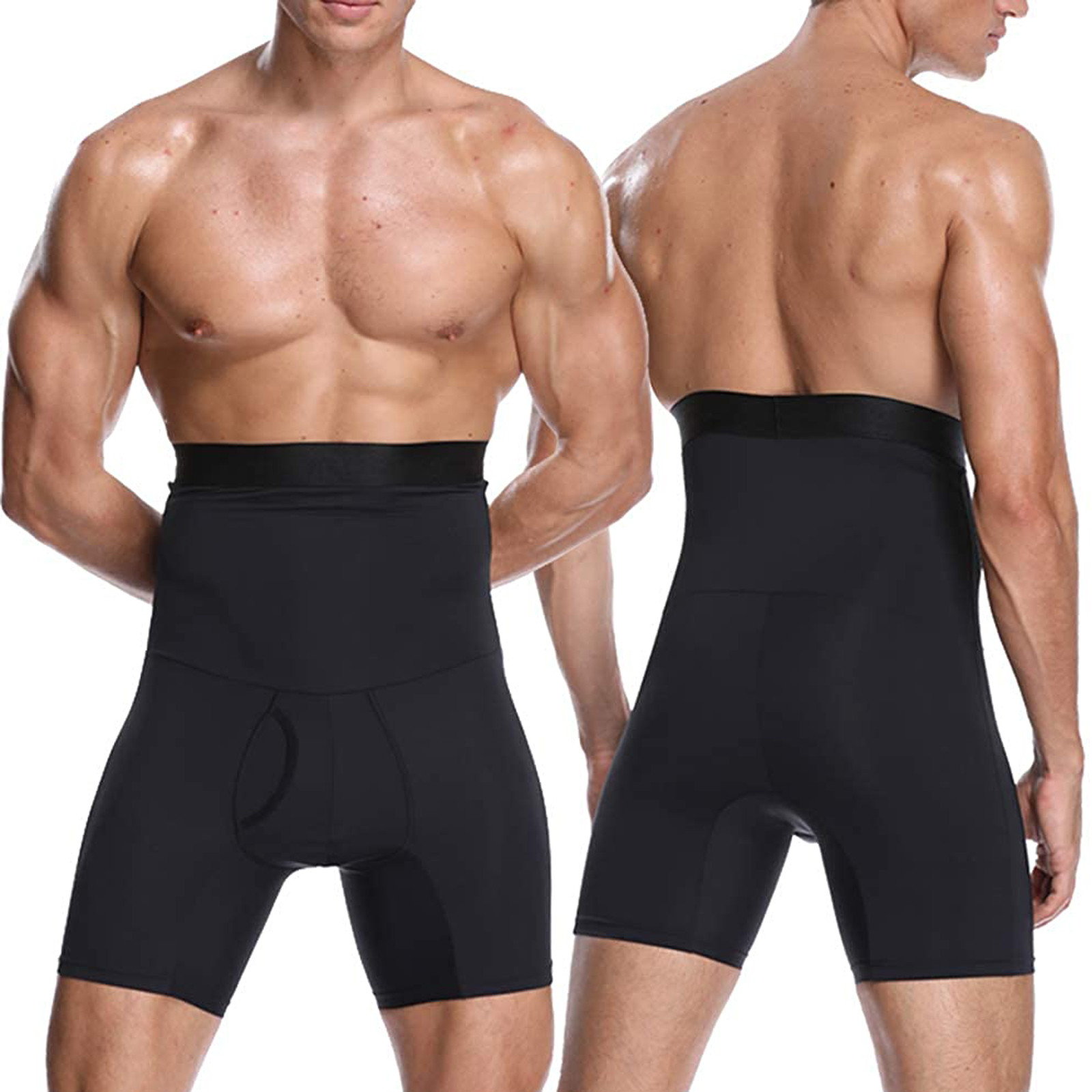 ELFINDEA Shapewear Yoga Pants Men's Boxer Shaper Compression Pants High