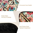thumbnail image 5 of FORMRS Makeup Bag Travel Cosmetic Organizer for Women Fold Flat Zipper Pouch with Handle, Colorful Flowers, 5 of 8