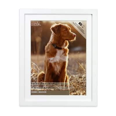 Home 9" x 12" White Tyler Frame with Mat by Studio Décor®