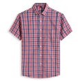 thumbnail image 6 of APEXFWDT Men's Short Sleeve Plaid Dress Shirt S-6XL, Big and Tall Casual Regular Fit Button Down Collar Shirts Wrinkle Free Business Shirt, 6 of 9