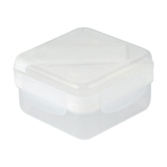 YIKA Tupperware Container Outdoor Salad Bento Box Microwave Heatable Plastic Lunch Box Worker Loss Lunch Box Box Fruit Container Kitchen Storage White