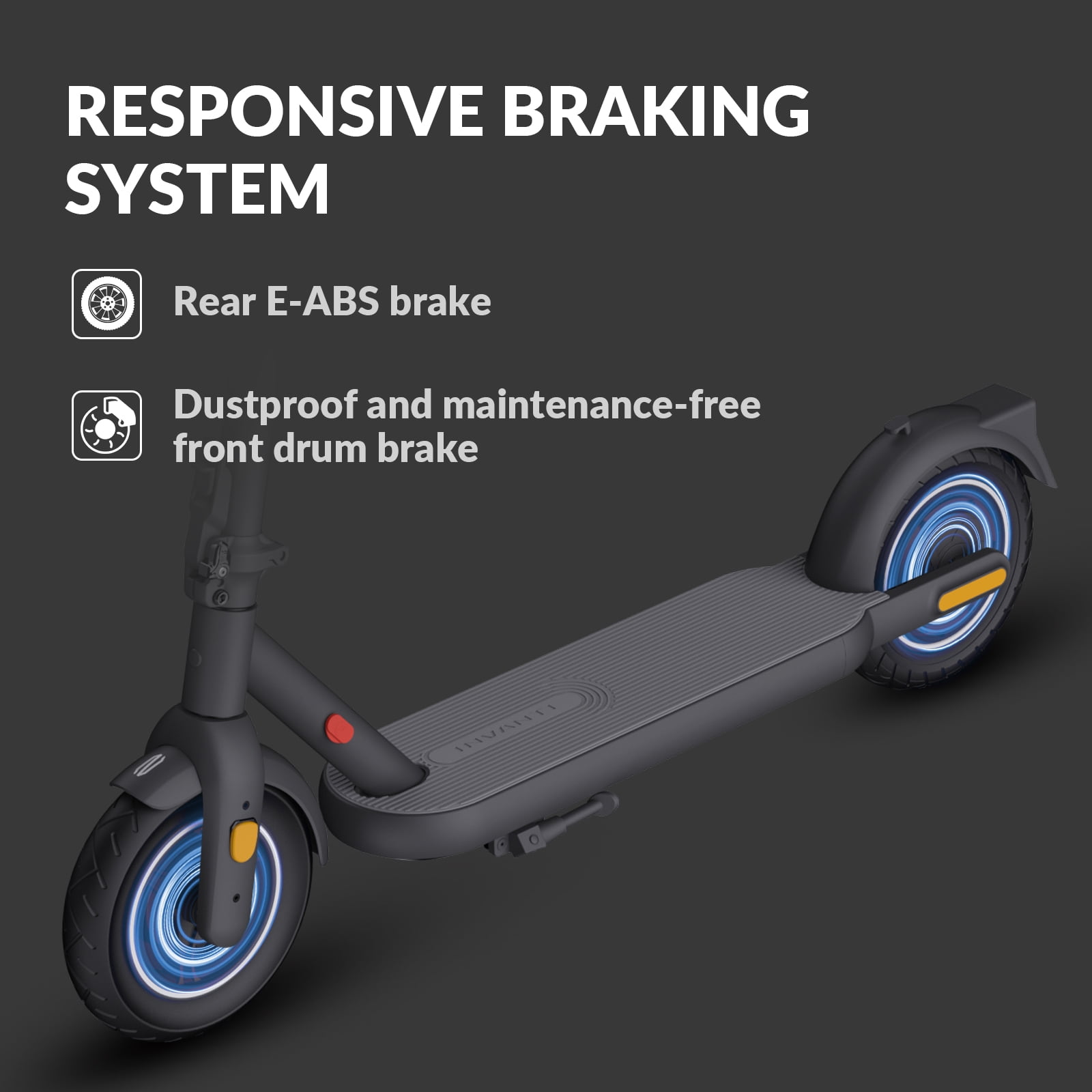 INVANTI W12S 350W Electric Scooter for Adults, 10”Honeycomb Tires, 20mph & 14Miles Range, Portable Folding Commuting E-Scooter with Turn Signals & App Control