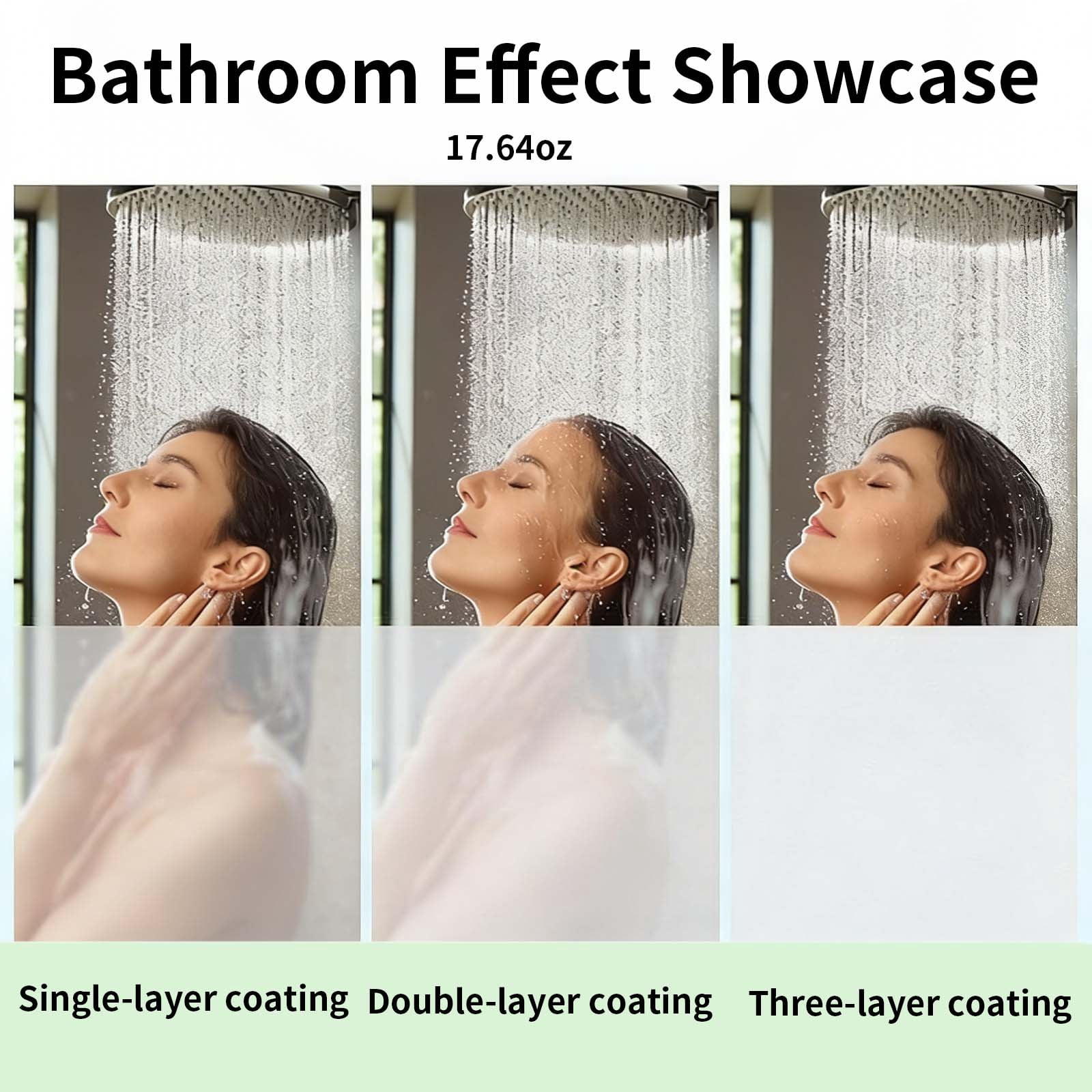 Frosted Glass Window Paint - Window Privacy Paint, Waterproof and UV-Resistant, Frosted Glass Spray, Suitable for Bathrooms, Kitchens, Rooms, Sliding Doors, 16 oz