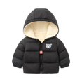 thumbnail image 1 of Girl's Cropped Puffer Coat, Adorable Solid Color Design with Secure Pockets, Comfortable Short Jacket for Boys & Girls Daily Wear.Dark Gray120, 1 of 3
