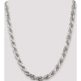 thumbnail image 5 of Sterling Silver 8mm Diamond-Cut Rope Chain (22 X 8) Made In Italy qdc170-22, 5 of 5