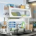 thumbnail image 5 of Leadrop Over the Sink Dish Drainer Drying Rack 3 Tier Over Sink Dish Rack with Cover Kitchen Sink Shelf Organized Height Adjustable Dish Rack for Dishes, Glasses, Bowls, and Cutlery, 5 of 8