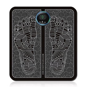Ornexis EMS Plate Foot Massager for Muscle Relaxation, 8 Modes & 19 Levels of Massage Intensity, LCD Display Screen, USB Rechargeable