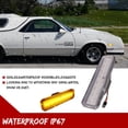 thumbnail image 4 of Clear Amber Front Bumper Side Marker Lights with Black ABS Housing and W5W Bulbs, 4 of 8