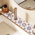 thumbnail image 2 of Yayeee Faucet Mat for Kitchen Sink 30" Diatomite Long Splash Guard Pad, Blue Abstract Pattern, 2 of 7