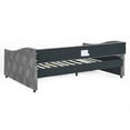 thumbnail image 6 of JAMPOOCA Upholstered Tufted Full Daybed with Trundle, Gray, 6 of 9
