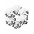 thumbnail image 7 of 13 Inch Round Placemats Set of 6, Dandelion Non Slip Heat Insulation PP Table Mats, Black White Modern Country Rustic Plants Washable Place Mats for Kitchen Dining Party Table Decor, 7 of 7
