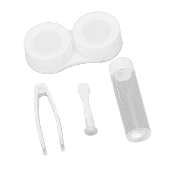 Cute Duck Contact Lens Case Fashion Quadrate Design Durable Plastic Dustproof Portable Travel Kit for Women