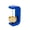 Blue, variant on C Shaped Wooden Wind Chime Doorbell for Home Restaurant Japanese Style Welcome Chime Hanging Entry Alert Decoration Porch Garden Housewarming Black 7.5 cm